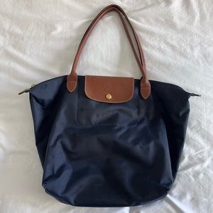 Longchamp Le Pilage Large Bag - Navy
